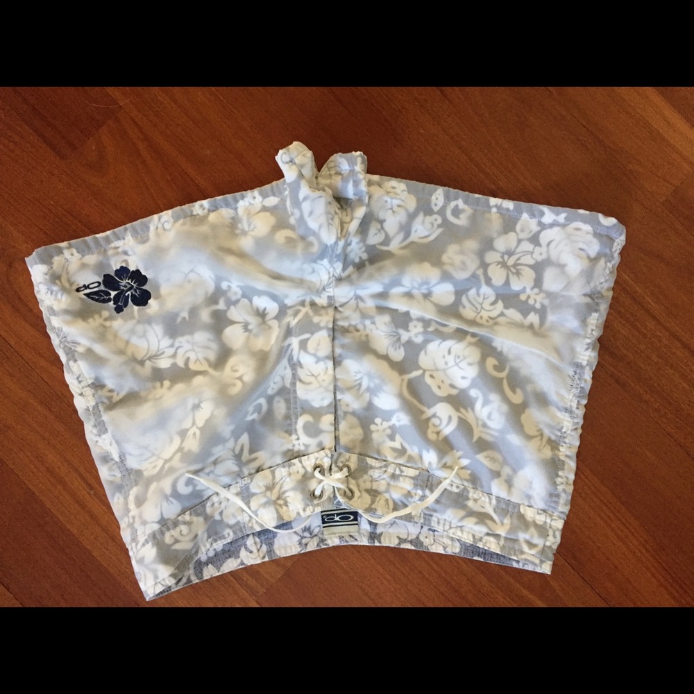 Op shorts with sheer overlay